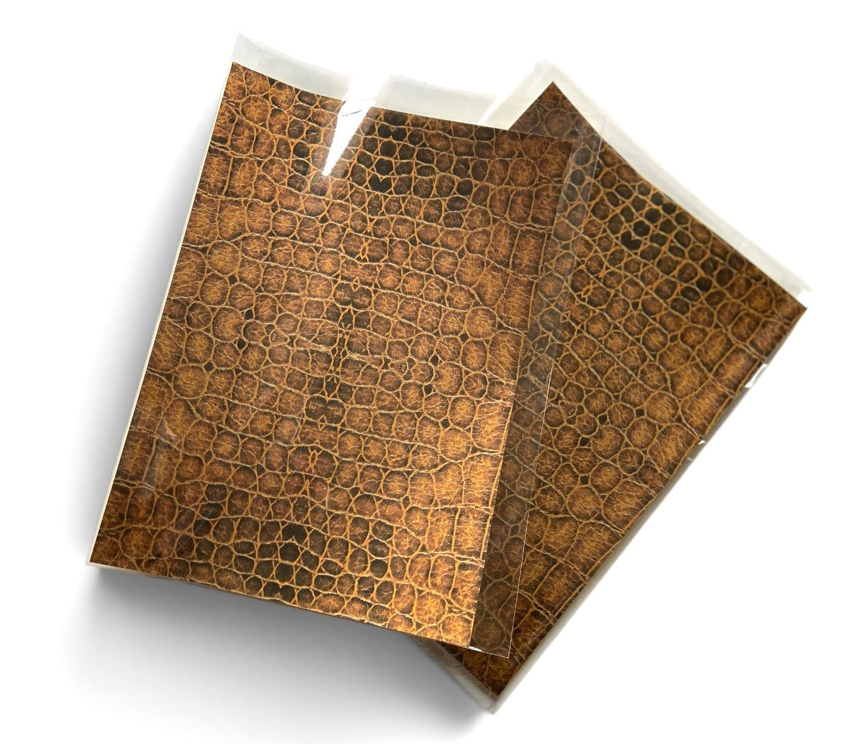 Faux-Leather Sticker /Crocodile Skin (Brown)