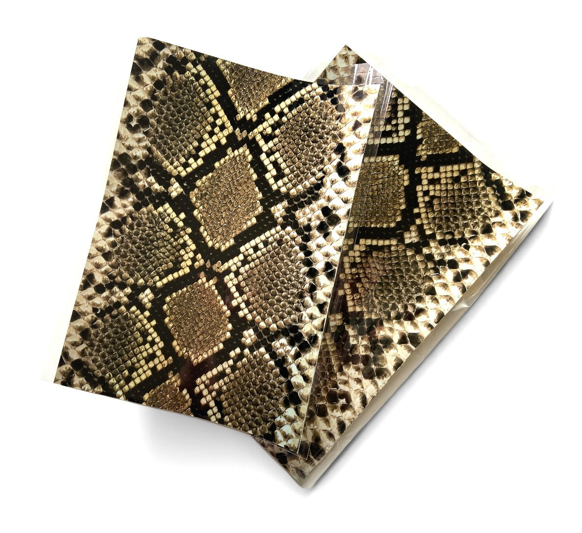 Faux-Leather Sticker /Snake Skin (Brown)