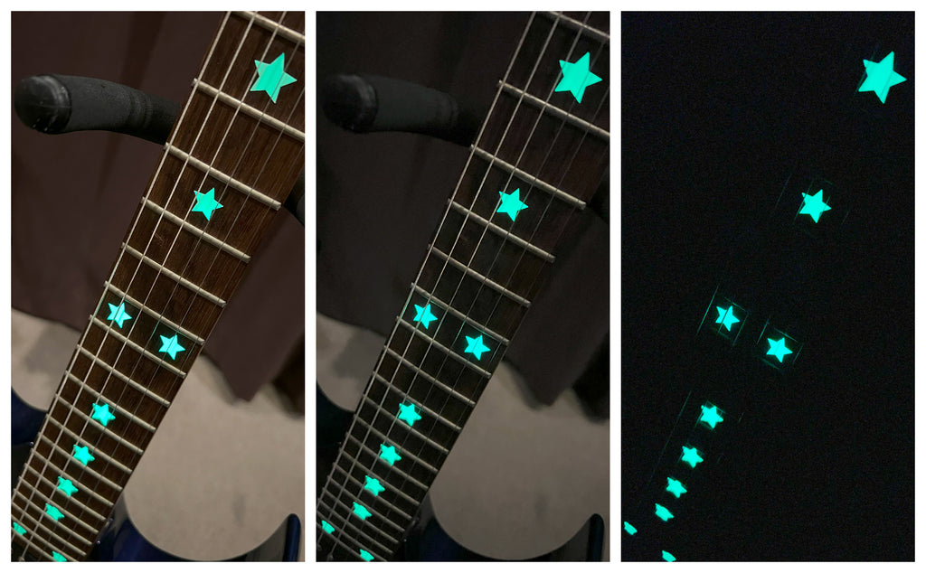 Glow in the Dark / Stars - Fret Markers for Guitars & Bass
