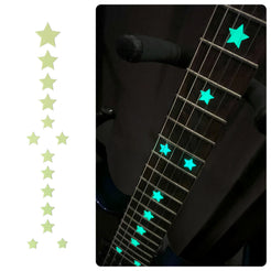 Glow in the Dark / Stars - Fret Markers for Guitars & Bass - Inlay Stickers Jockomo