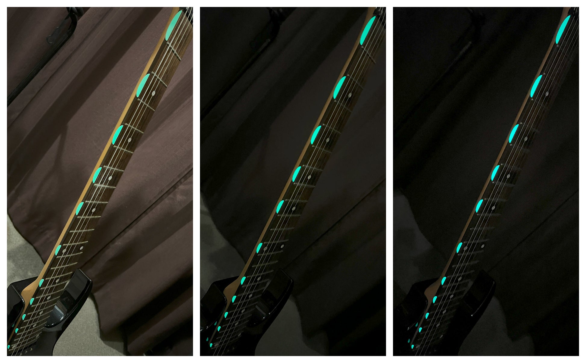 Glow in the Dark / Thumbnail / Half Moon - Fret Side Markers - Inlay Stickers Jockomo