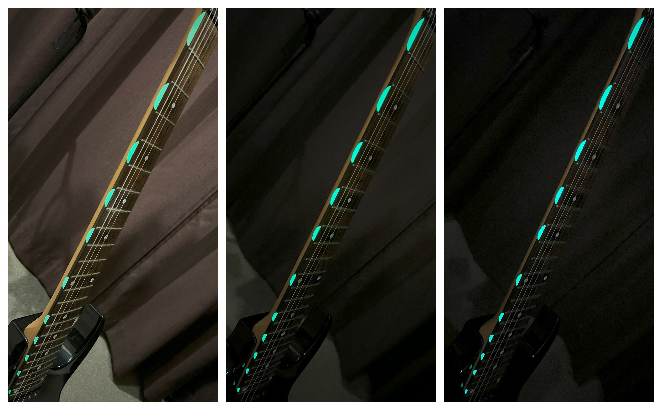 Glow in the Dark / Thumbnail / Half Moon - Fret Side Markers - Inlay Stickers Jockomo