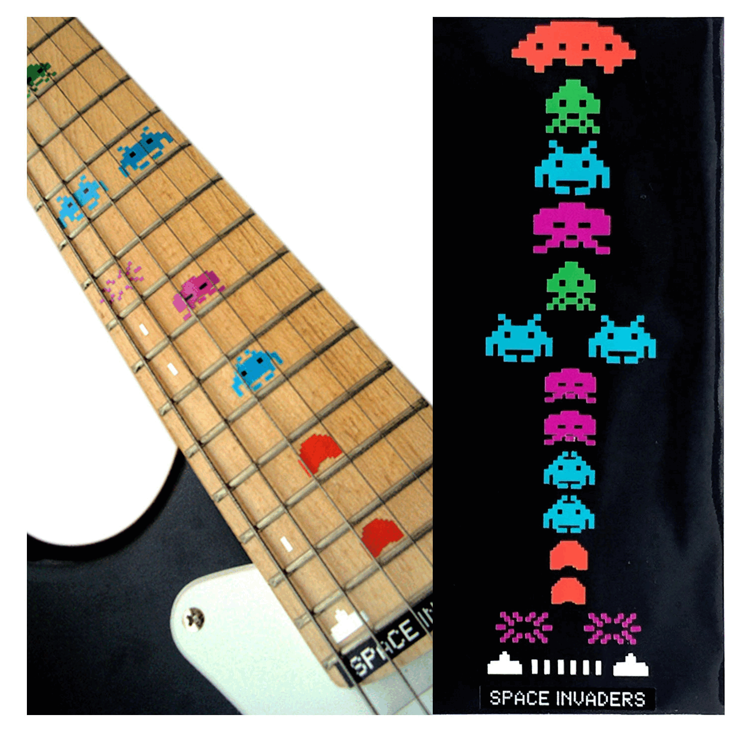 Space Invaders - Fret Markers for Guitars & Bass