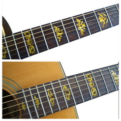 Vintage style Grateful Dead Jerry Garcia fret markers for guitars