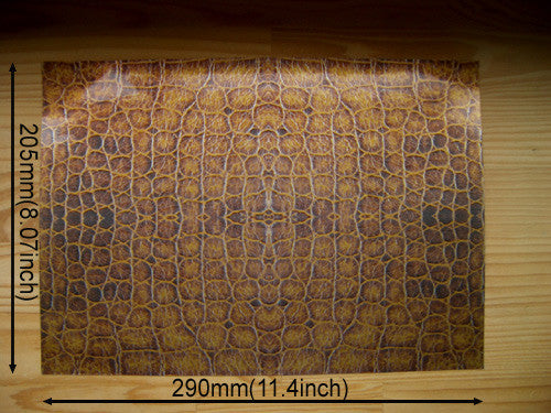 Faux-Leather Sticker /Crocodile Skin (Brown) - Inlay Stickers Jockomo