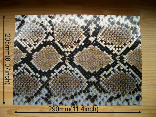 Faux-Leather Sticker /Snake Skin (Brown) - Inlay Stickers Jockomo