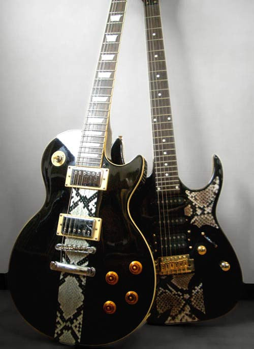 Faux-Leather Sticker /Snake Skin (Brown) - Inlay Stickers Jockomo