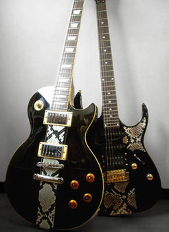 Faux-Leather Sticker /Snake Skin (Brown) - Inlay Stickers Jockomo