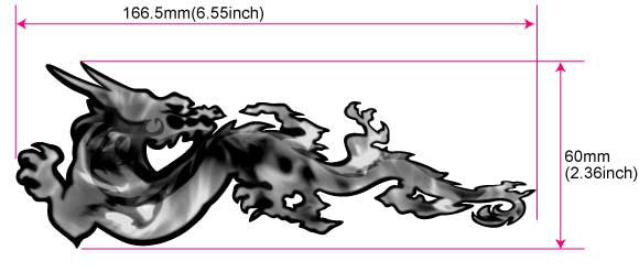 Real Fire Flame-Dragon Inlay Stickers Decals Guitar Bass - Inlay Stickers Jockomo