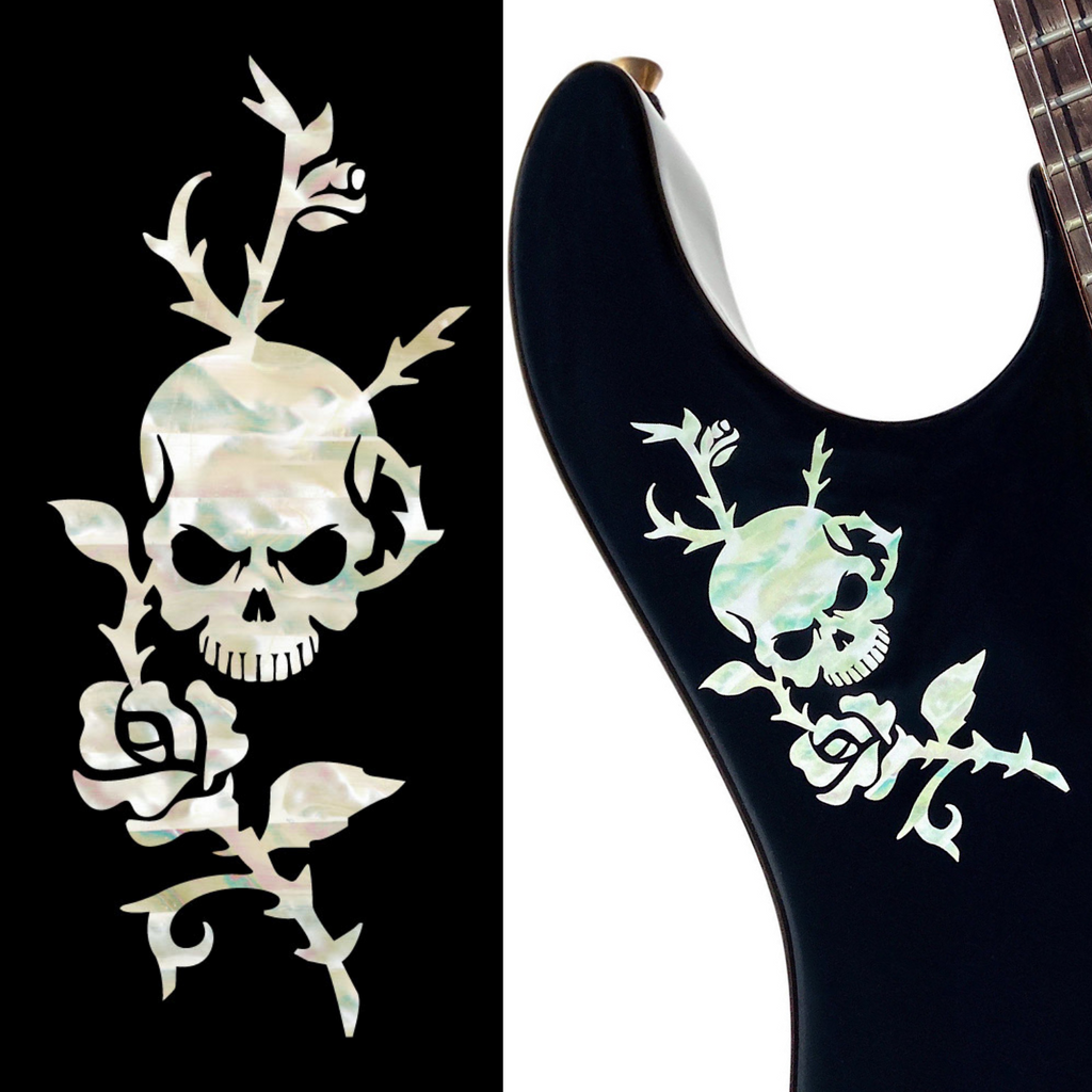 Rose & Skull - Inlay Stickers Jockomo