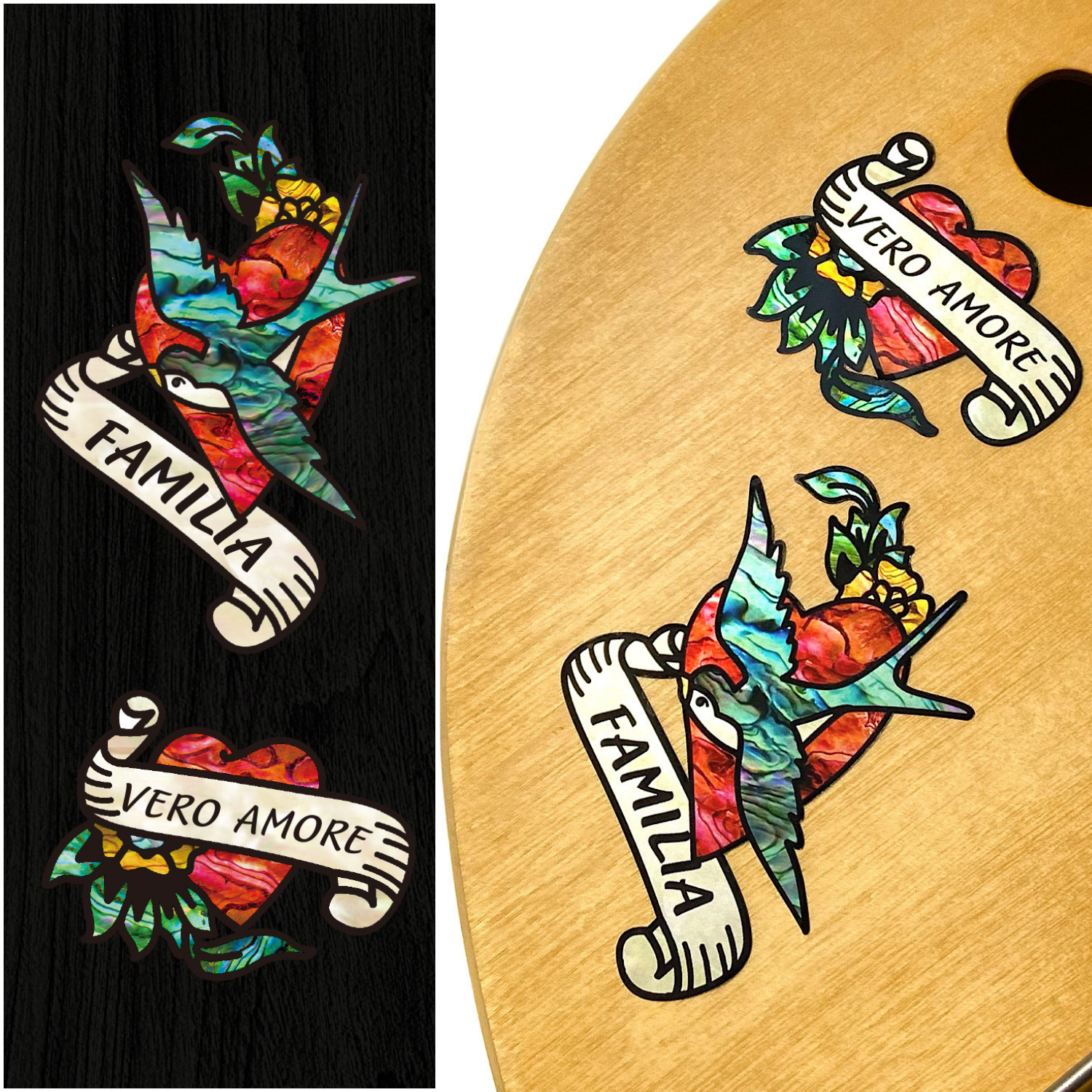 Love Hearts - Inlay Stickers Jockomo