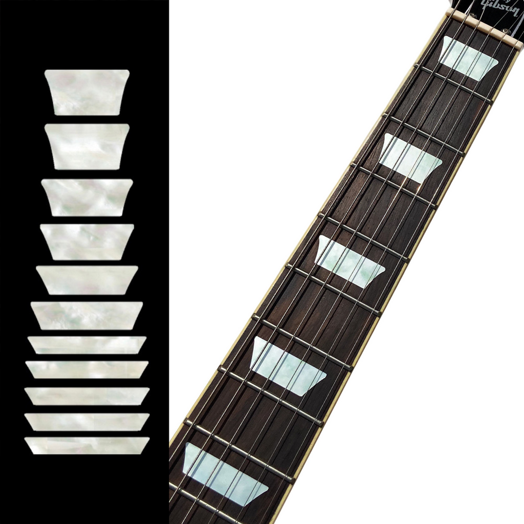 Dish / Trapezoid Les Paul Style Fret Markers - Inlay Stickers Jockomo