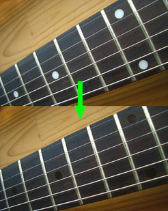 1/4" (6.35mm) Rosewood Dot Fret Markers - Inlay Stickers Jockomo