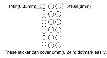 Custom Dot Fret Markers - Inlay Stickers for Guitars, Bass & Ukuleles AB (Abalone Blue)