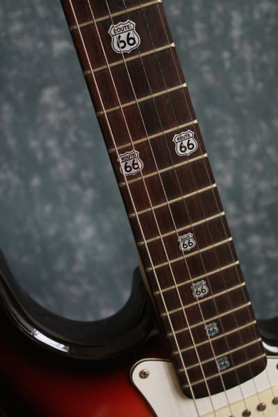 Route 66 - Fret Markers for Guitars & Bass - Inlay Stickers Jockomo