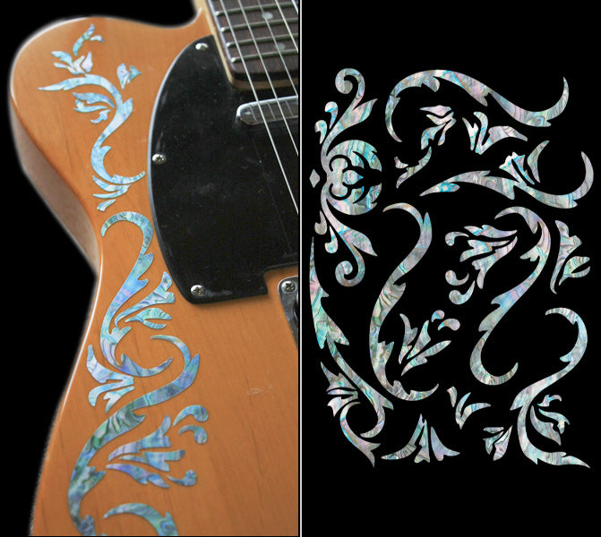 Bob Weir's Cowboy Fancy Vines - Inlay Stickers Jockomo