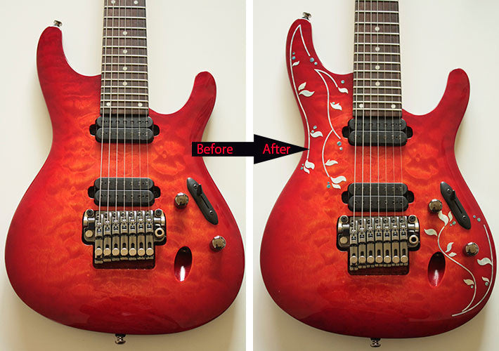 J. Custom Vines Inlay Stickers for Guitar & Bass