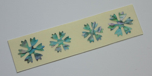 Snowflakes Bridge Inlay Stickers for Acoustic Guitars
