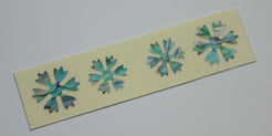 Snowflakes - 4pcs Bridge Inlays - Inlay Stickers Jockomo