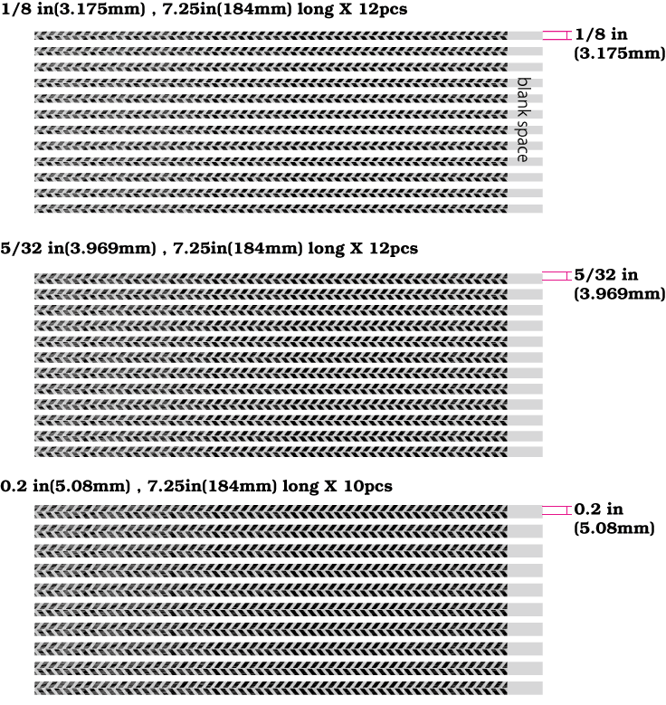 Binding Sticker/Decal (Woody-Herringbone) - Inlay Stickers Jockomo