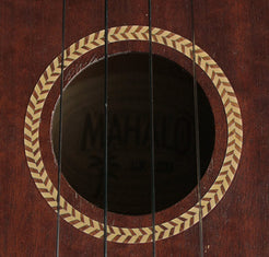 Ukulele Rosette (Woody-Herringbone) - Inlay Stickers Jockomo