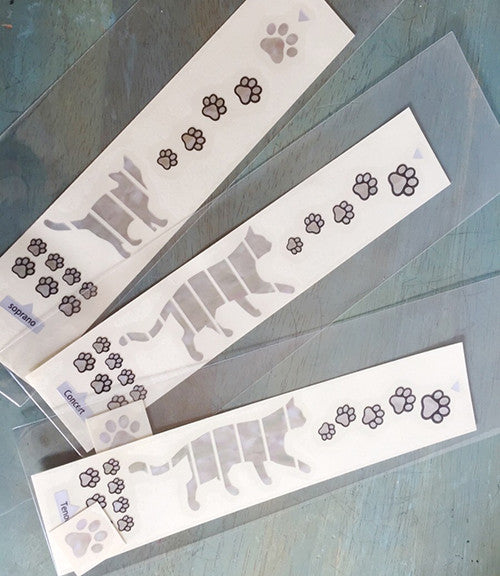 Cat Foot Prints / Paws - Fret Markers for Ukuleles - Inlay Stickers Jockomo