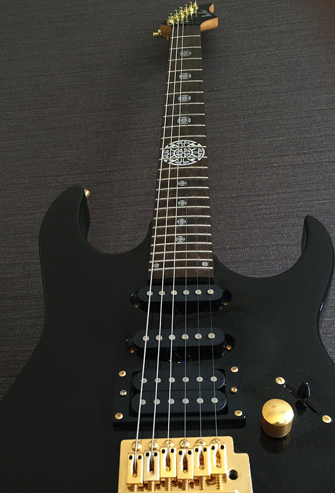 Celtic Cross (Metallic) - Emblem 12th Fret Markers Set - Inlay Stickers Jockomo