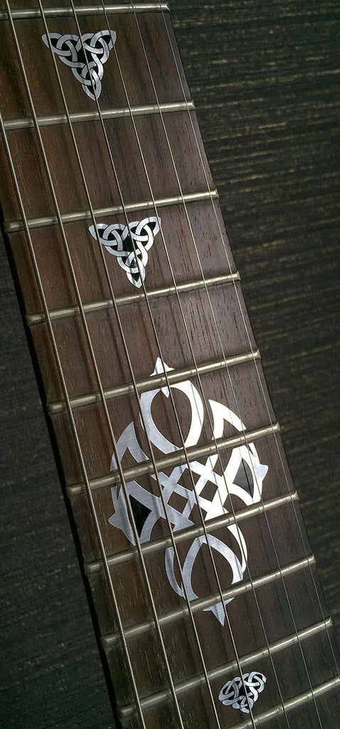 Celtic Triangle Knot (Metallic) - Emblem 12th Fret Markers Set - Inlay Stickers Jockomo