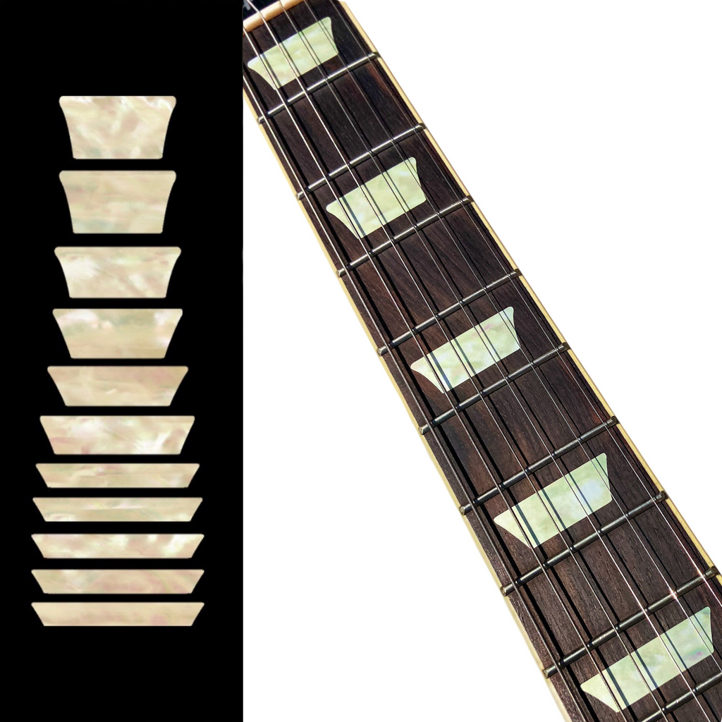 Dish / Trapezoid Les Paul Style Fret Markers - Inlay Stickers Jockomo