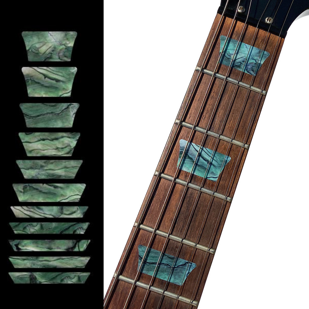 Dish / Trapezoid Les Paul Style Fret Markers - Inlay Stickers Jockomo