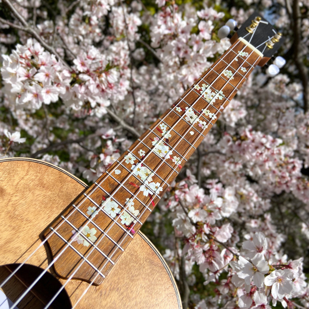 Cherry Blossom / Sakura - Fret Markers for Ukuleles - Inlay Stickers Jockomo