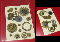 Steampunk Gears - Inlay Stickers Jockomo