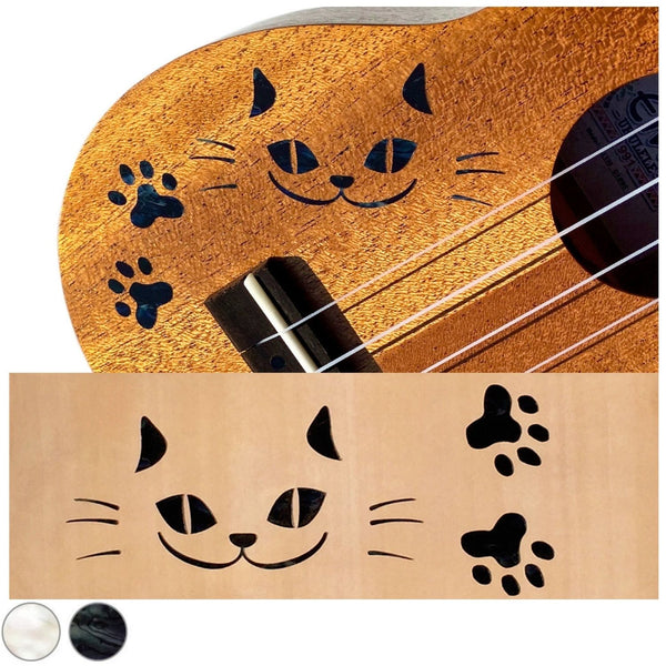 Walking Cat - Inlay Stickers Decals for Guitars & Bass
