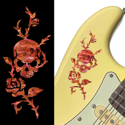 Rose & Skull - Inlay Stickers Jockomo