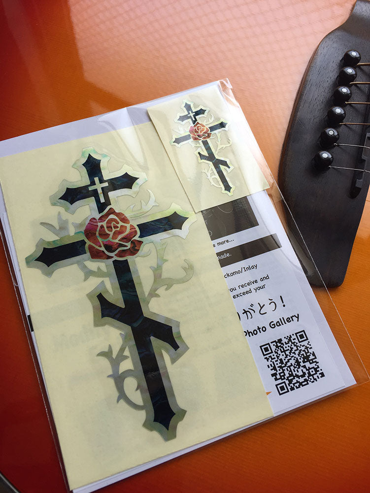 Cross & Rose (L&S Set) - Inlay Stickers Jockomo
