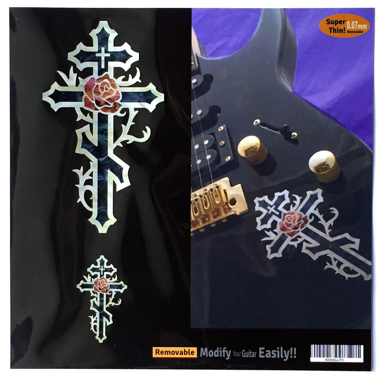 Cross & Rose (L&S Set) - Inlay Stickers Jockomo