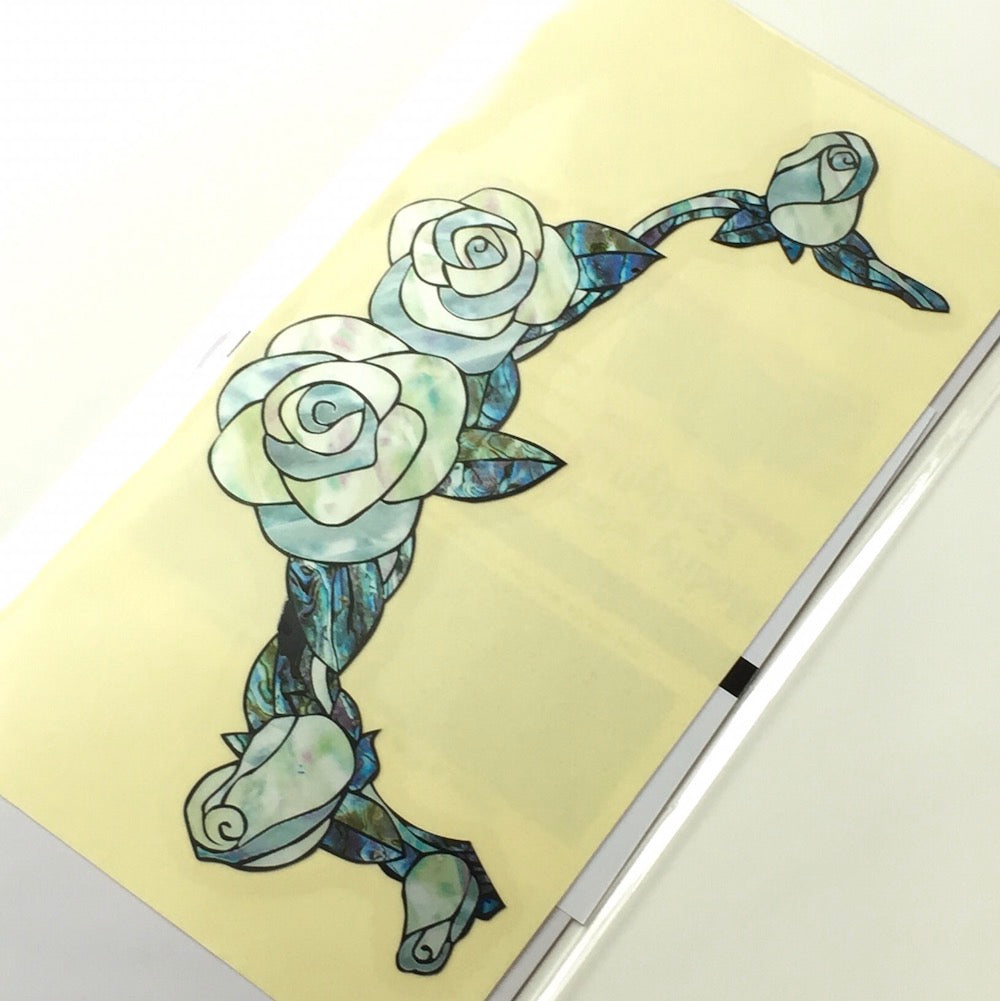 White Roses - Inlay Stickers Jockomo