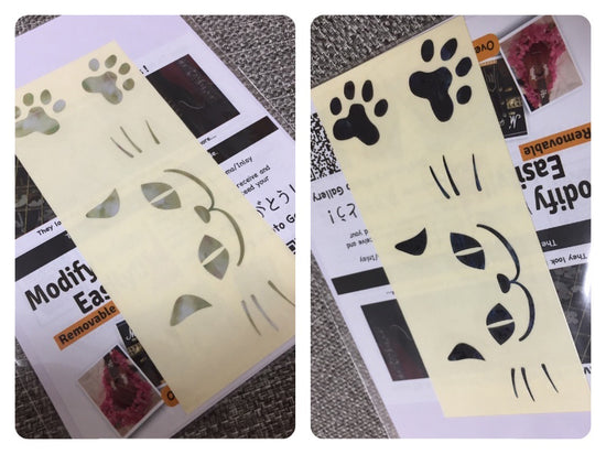 Walking Cat - Inlay Stickers Decals for Guitars & Bass