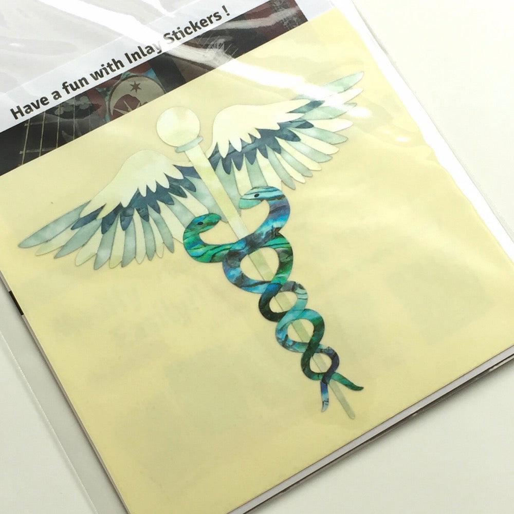 Caduceus (Snakes on a Sword) - Inlay Stickers Jockomo