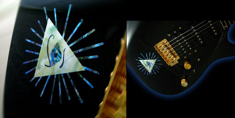 Pyramid Eye Triangle Inlay Sticker for Guitar & Bass