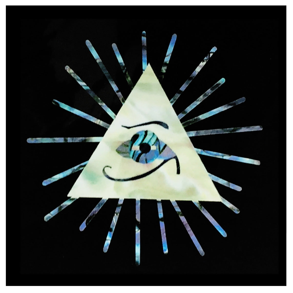 Pyramid / Psychedelic Eye Triangle - Inlay Stickers Jockomo
