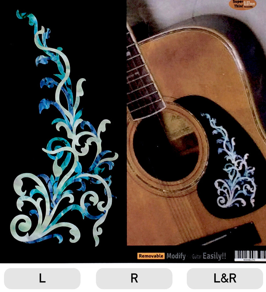 Vintage Vines (Abalone Blue) - Inlay Stickers Jockomo