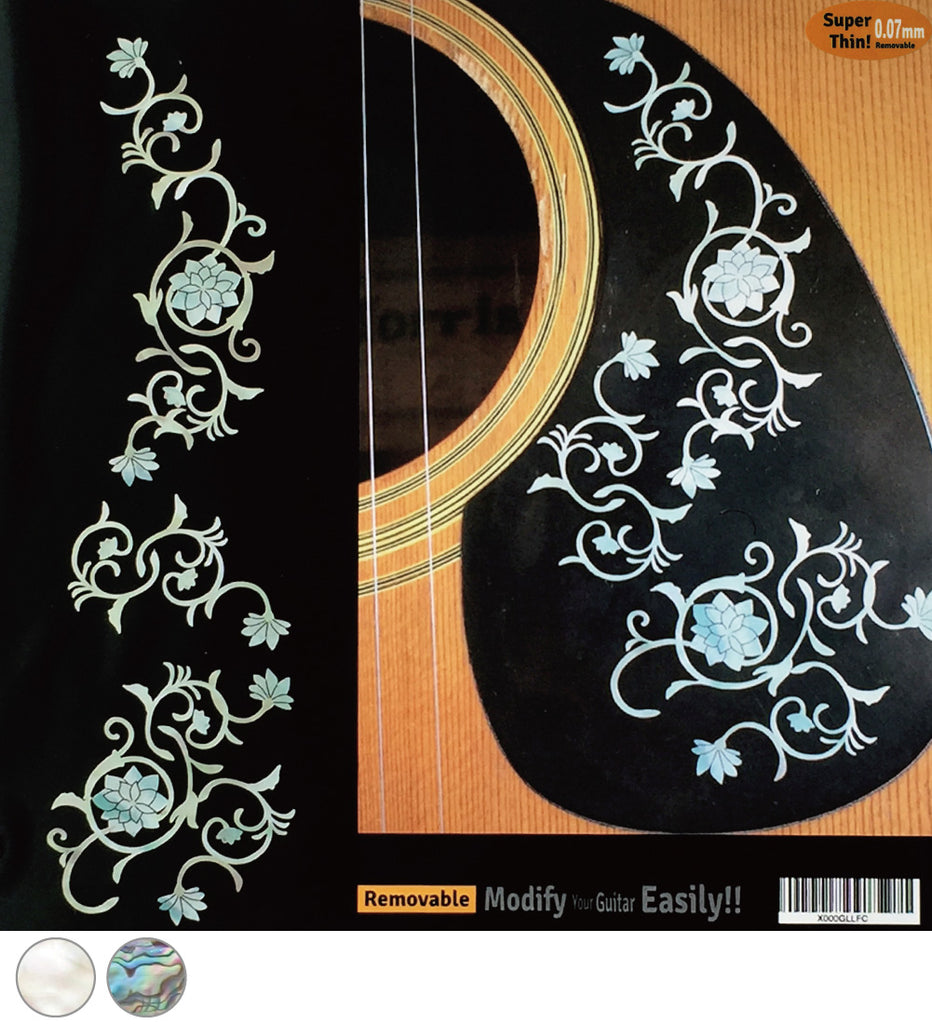 Oriental Flowers - Inlay Stickers for Guitars & Bass – Inlay Stickers ...