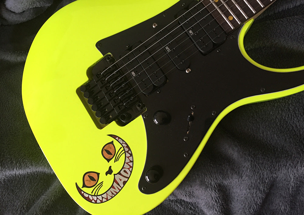 Cheshire Cat (Mad Cat) - Inlay Sticker for Guitars, Bass & Ukuleles ...