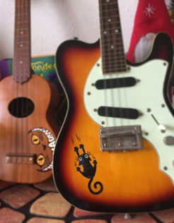 Ripping Slipping Cat - Inlay Stickers Jockomo