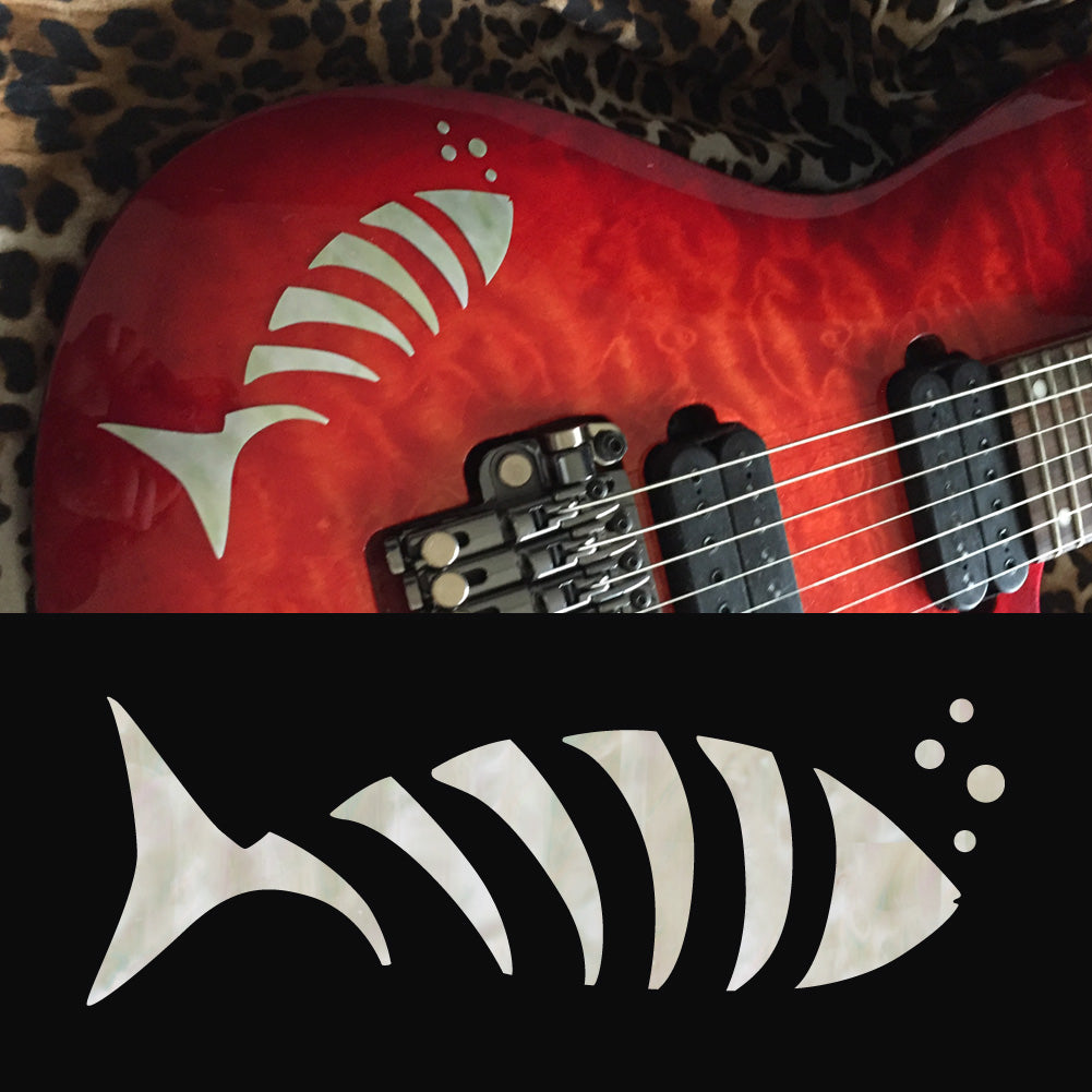 Bone Inlay Sticker Fish Bone Inlay Sticker for Guitar, Bass & Ukulele