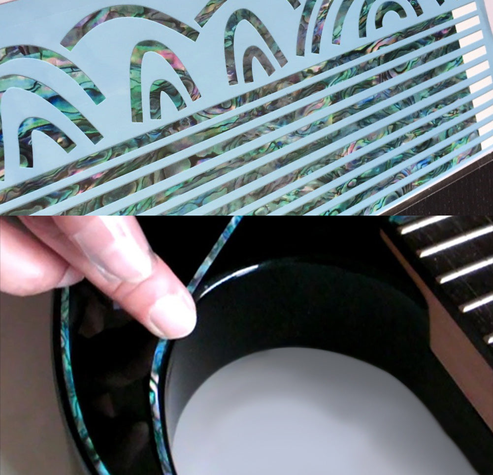 Binding Decals for Body, Neck, & Headstock - Inlay Stickers Jockomo