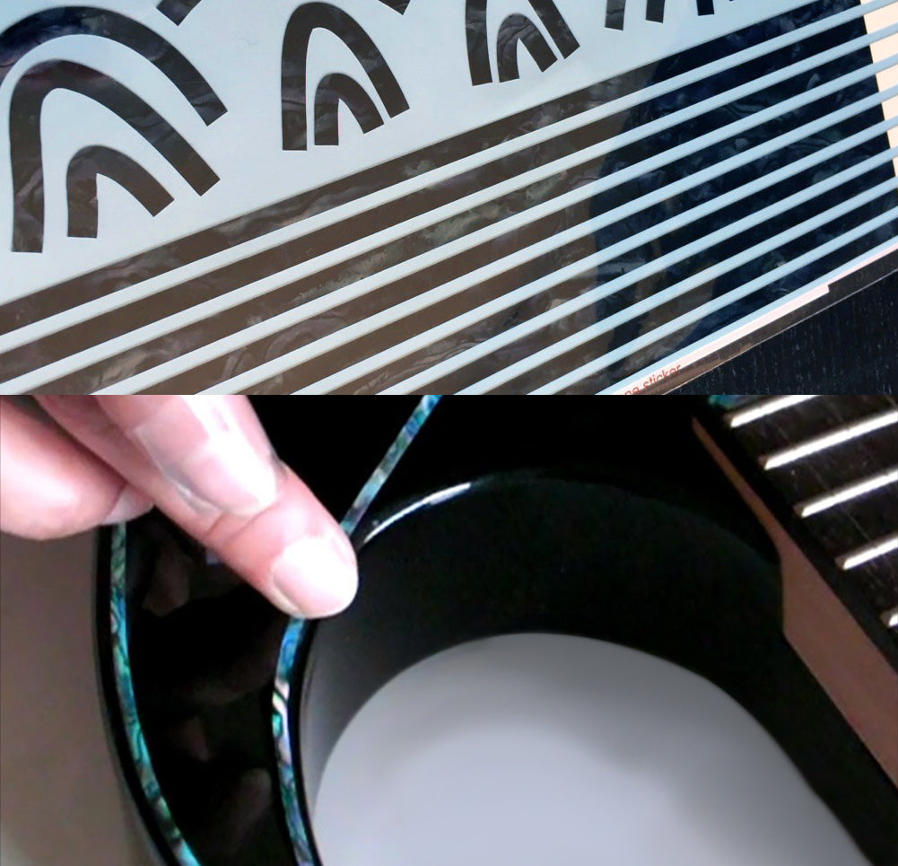 Binding Decals for Body, Neck, & Headstock - Inlay Stickers Jockomo