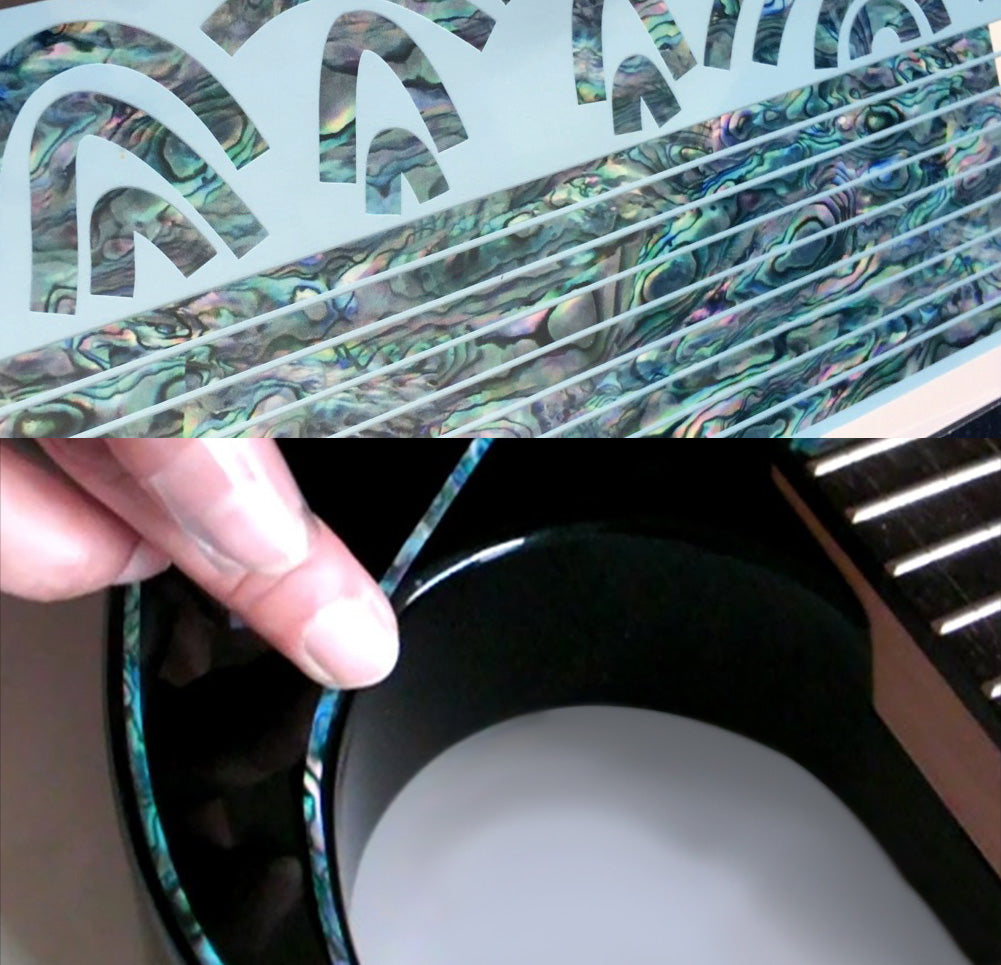 Binding Decals for Body, Neck, & Headstock - Inlay Stickers Jockomo