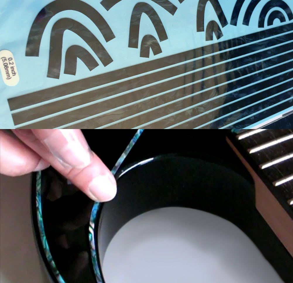 Binding Decals for Body, Neck, & Headstock - Inlay Stickers Jockomo